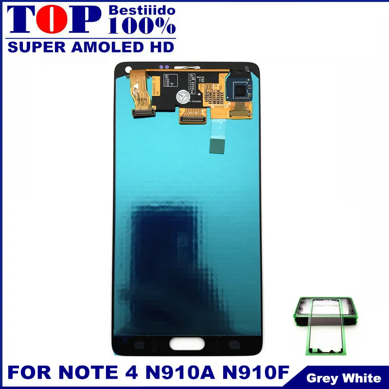 

For Samsung Galaxy Note 4 N910 N910C N910A N910F N910H Note4 LCD Screen Dispaly Touch Digitizer Assembly Replacement Sticker