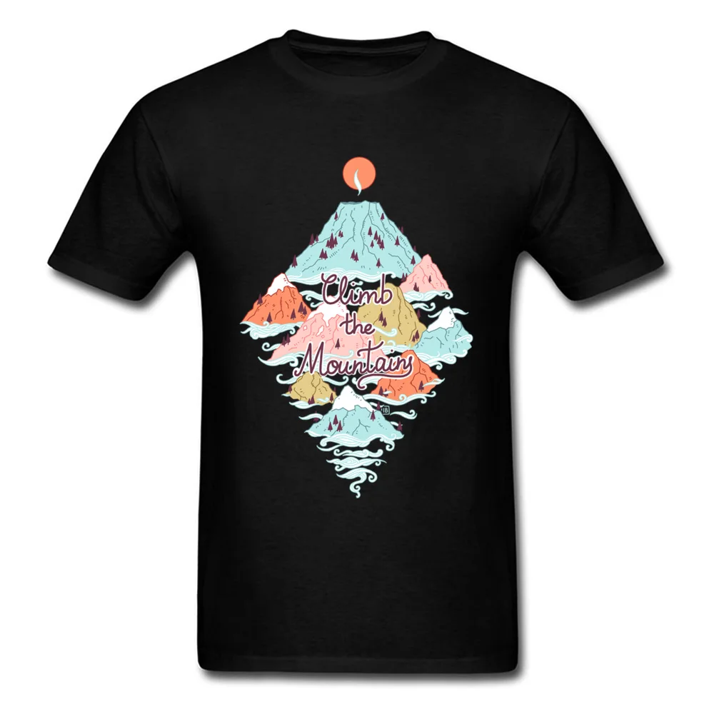 Misty Mountains T-shirt For Man Summer Black T Shirt Cold Style Clothes Ice Cream Tshirt Cotton Fabric Mens Tops Tees |