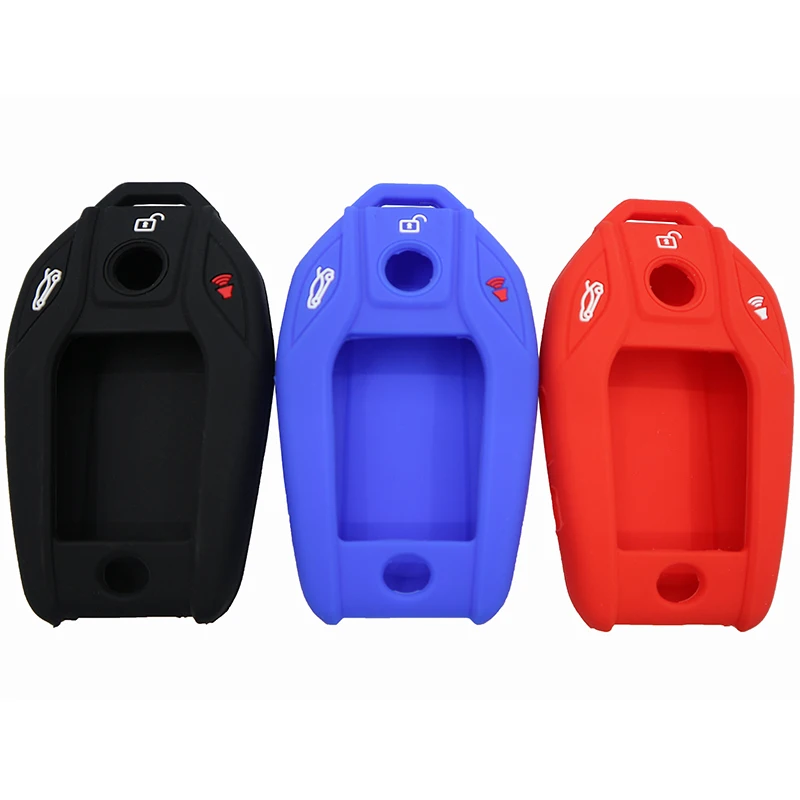 

3 Button Silicone Remote Control Key Case For BMW 7 Series I12 G12 G11 G20 G30 730 740 750 760 Touch Screen Remote Control Bags