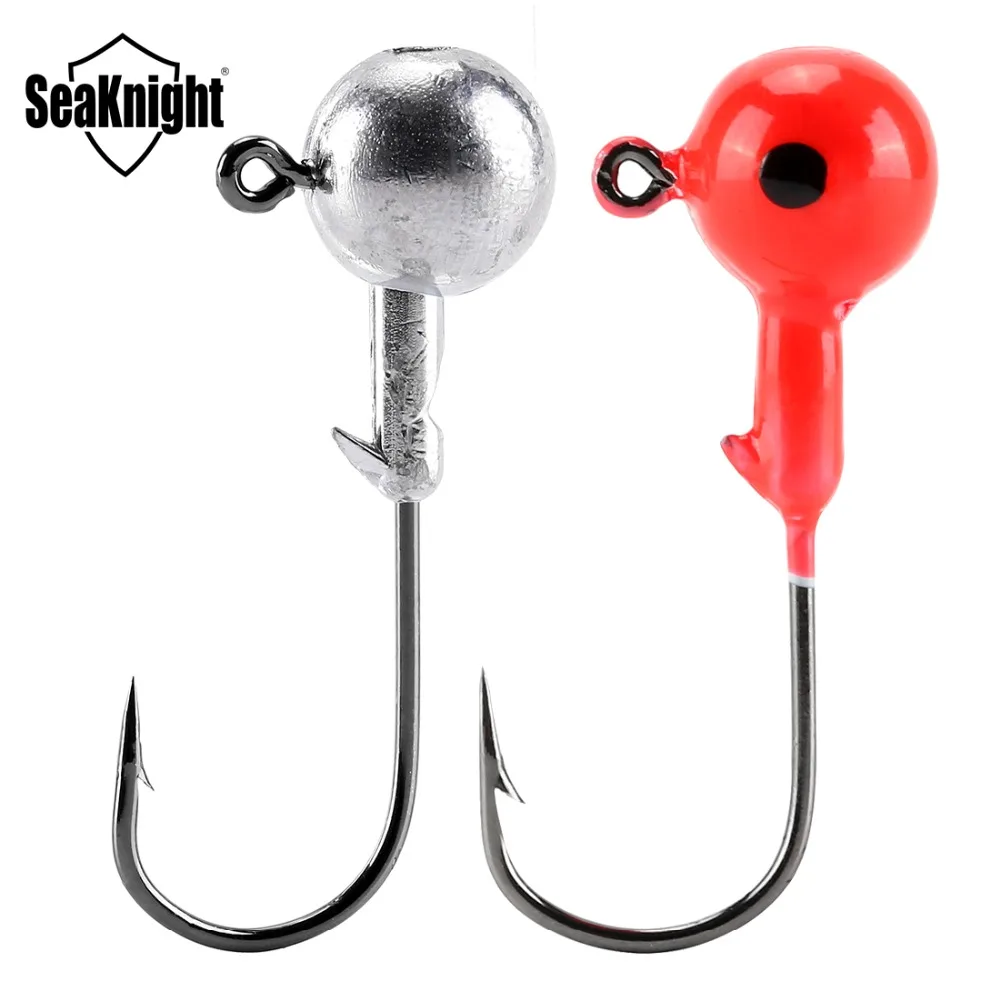 

SeaKnight Fishing Hooks 20PCS Jig Lead Head 3.5g 5g 7g 10g 14g 20g Soft Lure Jigging Fishing Hook Barbed Hook Fishing Accessory