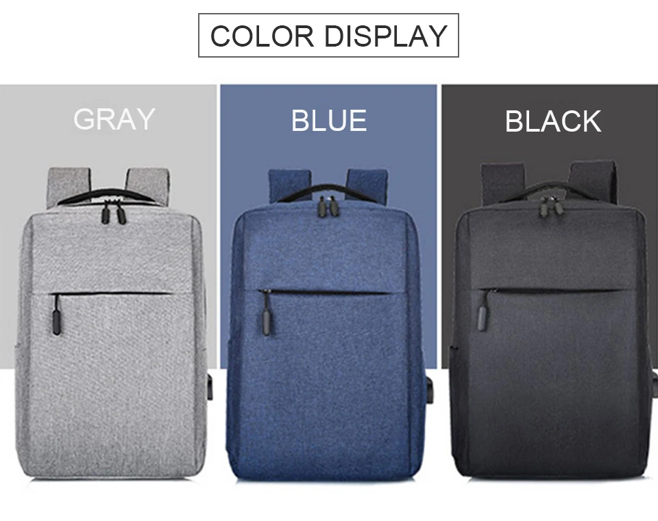 Mens Backpack 15.6 Inch Laptop Backpacks Male Notebook Back Pack USB Charging Travel Bagpack Student Waterproof Women Style Bags (11)
