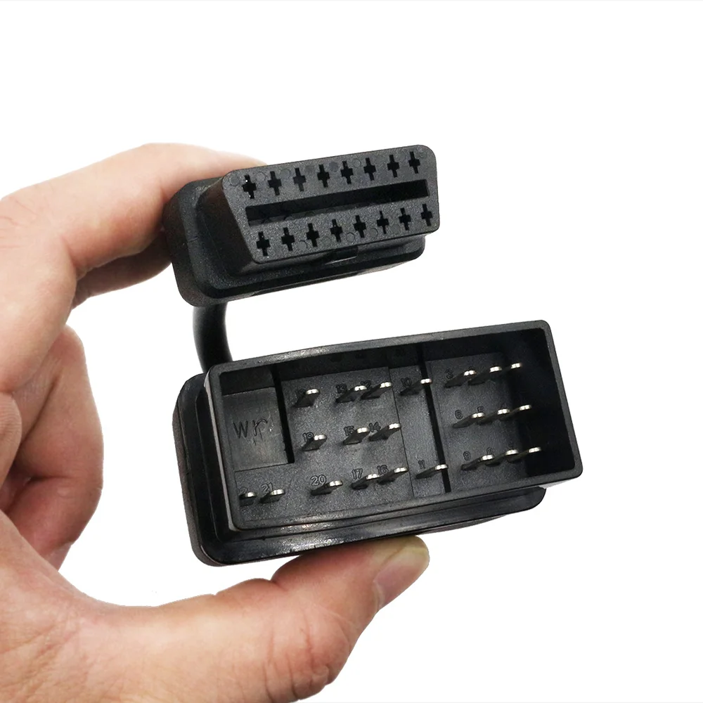 Для Toyota 17Pin Male/22Pin Male To 16Pin OBDII Femal диагностический кабель OBD2 разъем для 17 Pin 22