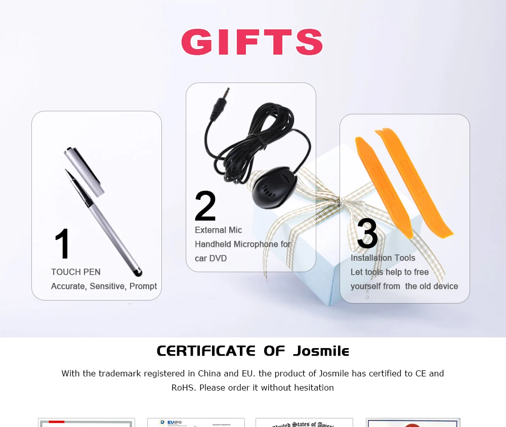 Top Josmile Car Multimedia Player 2 Din Android 9.0 GPS For Mercedes/Benz/CLK/W203/W209/W210/W168 Vaneo/Viano/Vito W639 Autoradio 0