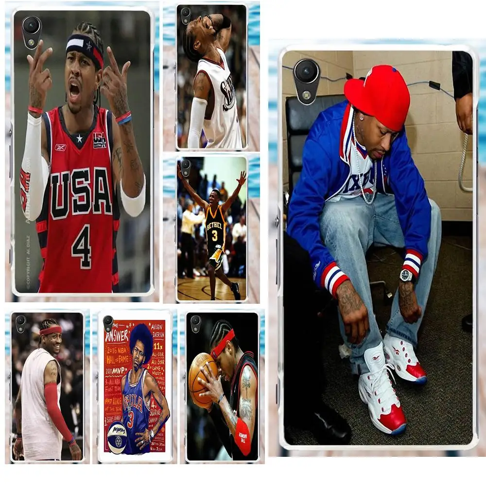 TPU Live Love Phone Basketball Supper Star Allen Iverson For Sony Xperia Z Z1 Z2 Z3 Z4 Z5 compact Mini M2 M4 M5 T3 E3 XA