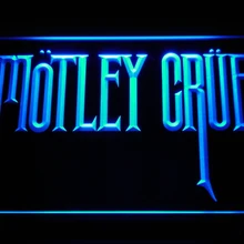 C112 с надписью Mötley Crüe ремешка для рок-бара светодиодный неоновые световые знаки с включения/выключения 20+ Цвета 5 размеров на выбор