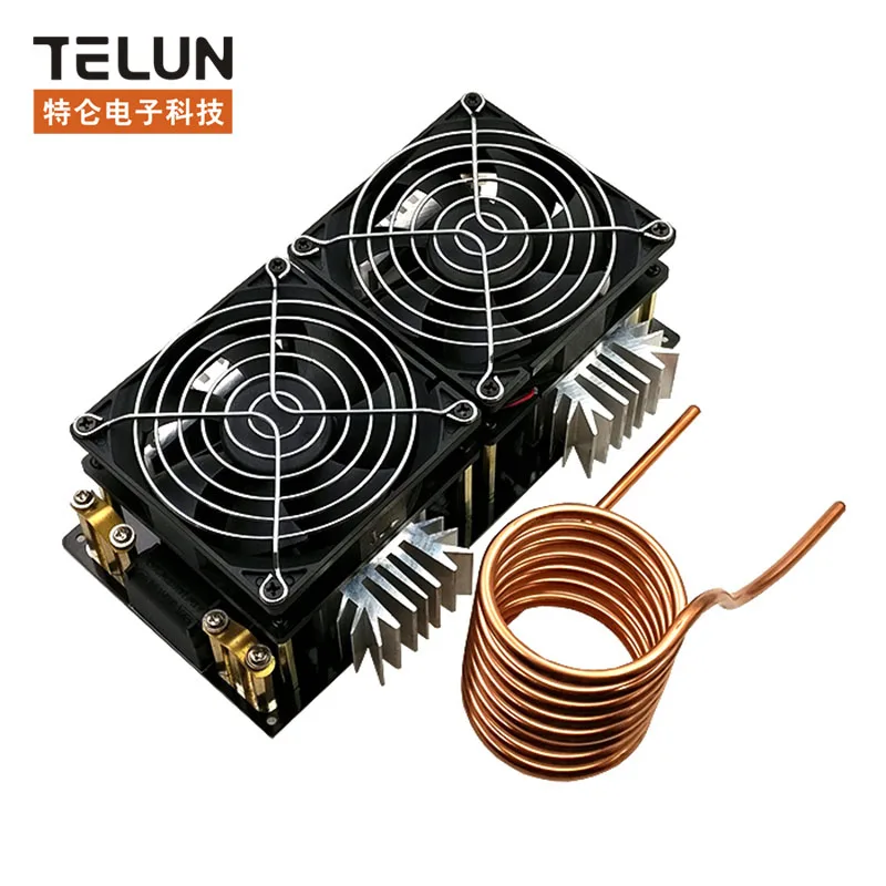 

2000W high power zvs DC12V~48V low voltage induction heating high frequency heating quenching heating plate + copper tube