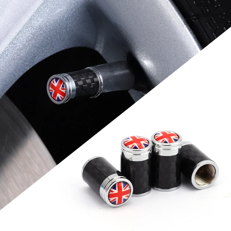 

England Flag Car Tire Air Valve Dust Covers Auto Connectors Tyre Caps for Honda BMW Ford Toyota Skoda Jeep Opel Fiat Audi Suzuki