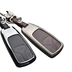 2018 Новый модный стиль Винтаж Авто ключница чехол 3key кнопки умный ключ сумка Набор для Audi 2016 2017 A4 allroad B9 Q5 Q7 TT TTS