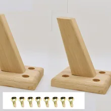 2 шт. деревянная мебель 12 см Высота надежные ножки мебели с железной пластиной диван стол Шкаф ноги