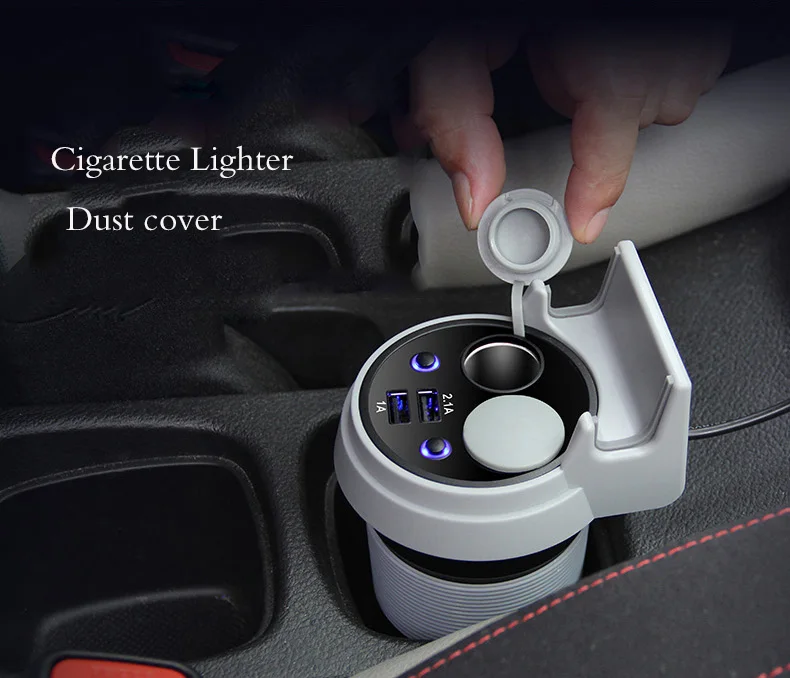  Cargador de coche USB Dual carga rápida para teléfono móvil enchufe de encendedor de coche usb carg