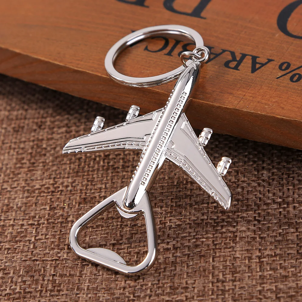 

20 PCS Wedding favor and gift for guests Airplane Bottle Opener Keychain baby shower baptism return gift wedding souvenir