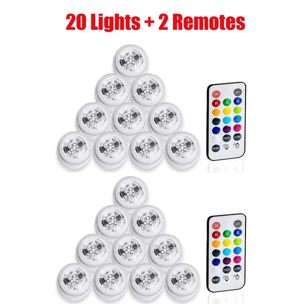 

20 Pcs/Lot Free shpping Submersible Waterproof LED Mini Lights for Chinese Round Paper Lantern Wedding Party Floral Balloons