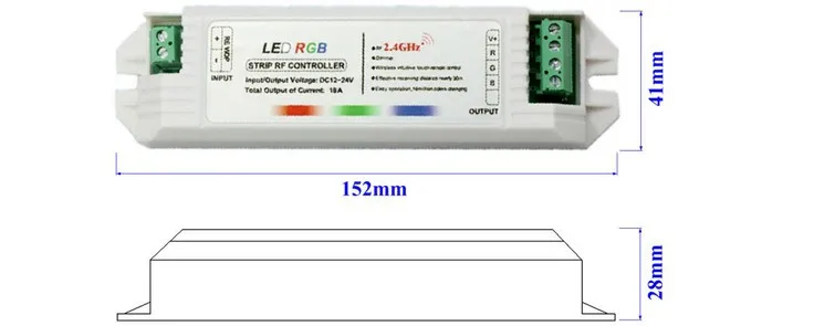 2,4 г 4 зоны led диммер затемнения (один цвет)/цветовая температура/RGB/RGBW светодиодный контроллер пластиковый корпус для светодиодной полосы