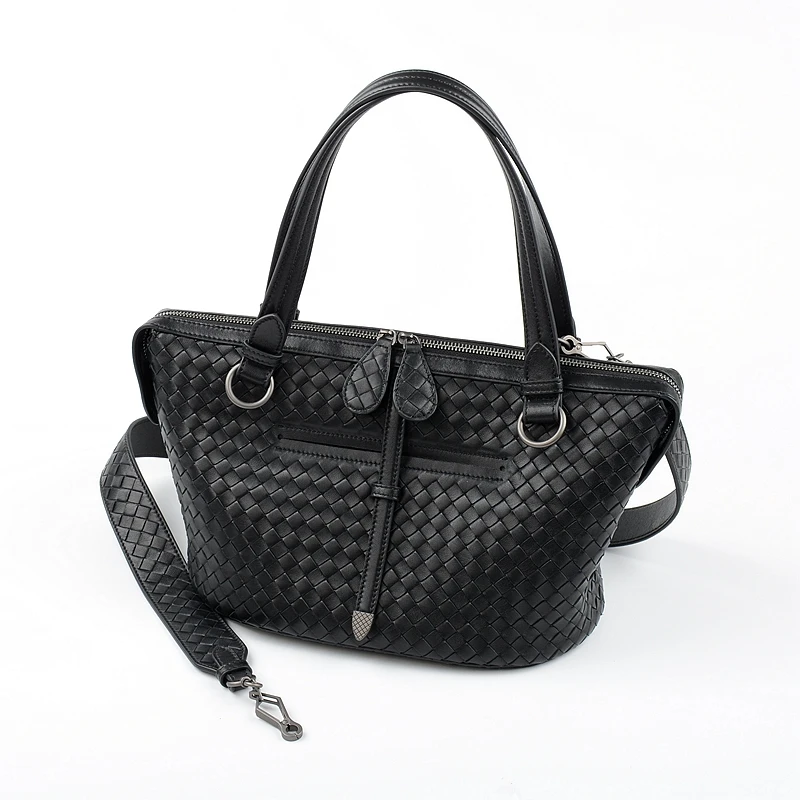

2019 Newest Woman Handbag Single Shoulder Bag Sheepskin Handmade Woven High-quality Internal and external dermis