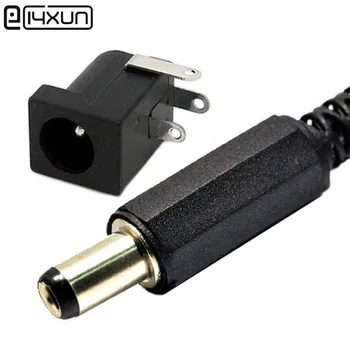 

30pairs DC-005 DC Power Adaptor 5.5*2.1 mm dc Jack Connector 5.5 X 2.1 mm Female Plug + Male Socket for Audio Video (Short Type)