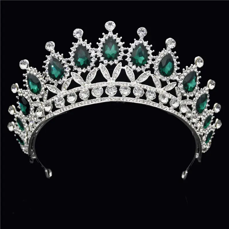 Барокко металлический горный хрусталь Кристалл головная повязка тиара невесты корона Роскошные ювелирные изделия на волосы свадебные корейские украшения для волос