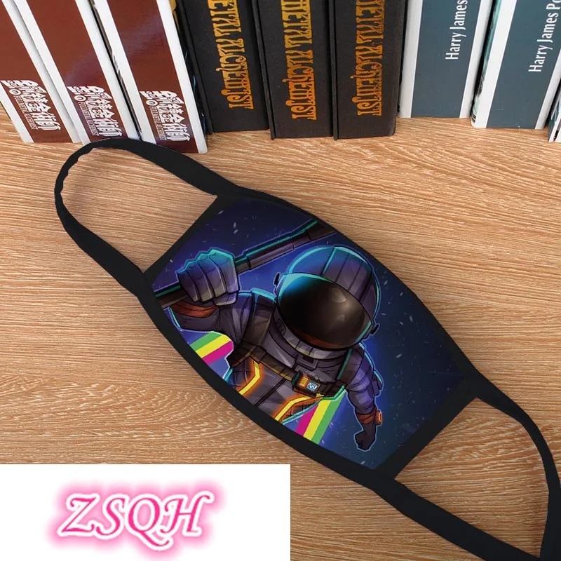 

ZSQH game Battle Royale 3D Print cotton Mask Halloween cosplay accessories prop for Adult kids women men children