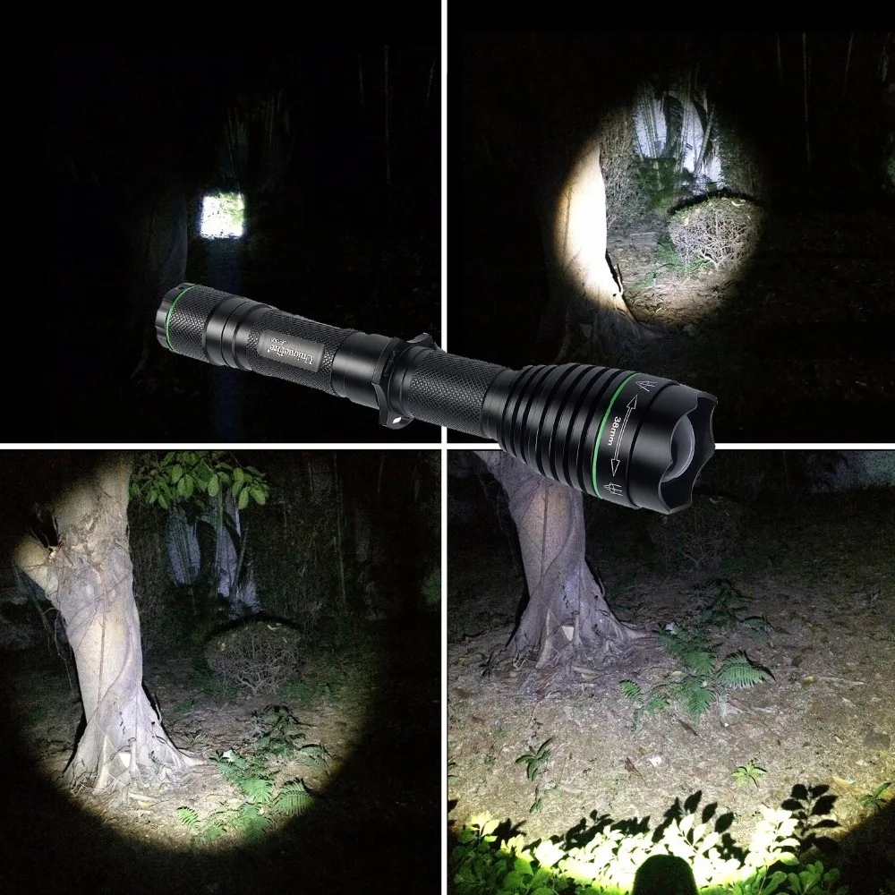 

UniqueFire 1508 T38 XM-L/XM-L2 LED Flashlight Torch 1200 Lumens 3 Modes Zoomable Flood-To-Throw Memory