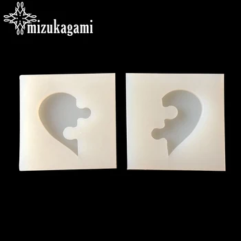 

UV Resin Jewelry Liquid Silicone Mold Heart Shape Resin Molds For DIY Lovers Necklace Pendant Charms Making Jewelry