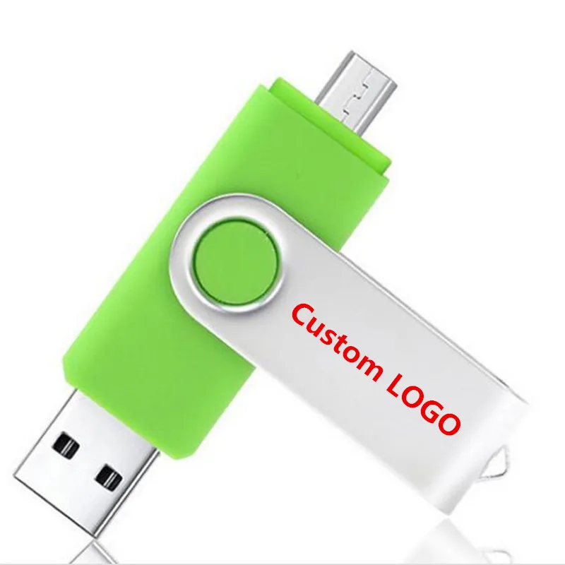 Custom LOGO New Metal Extend Capacity OTG USB Stick Pendrive For PC