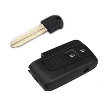 2 кнопки смарт дистанционные брелки для ключей чехол для TOYOTA Prius 2004 2005 2006 2007 2008 2009 Corolla Verso+ лезвие toy43