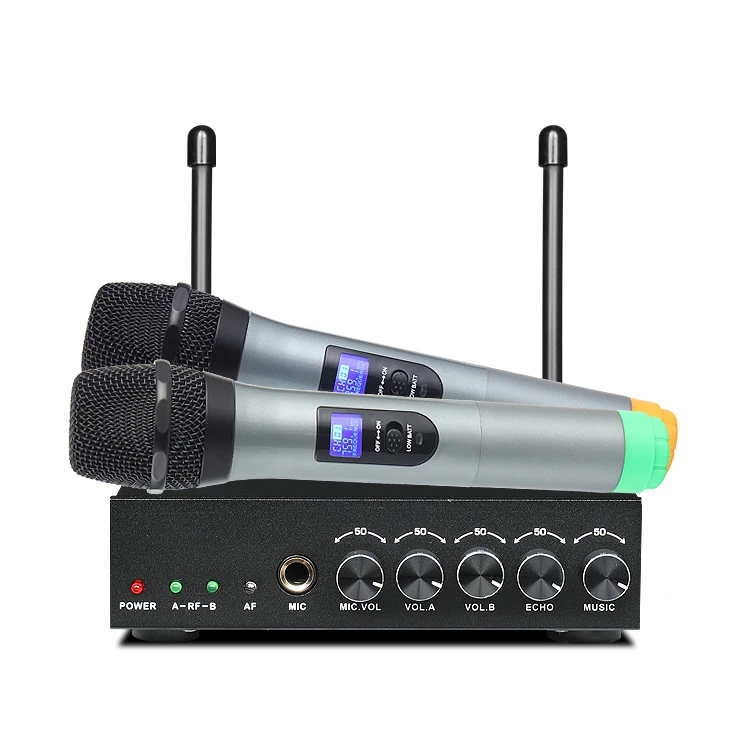 S-10 UHF Bluetooth Двухканальный беспроводной микрофон металлический приемник для домашнего кинотеатра аудио приемник DVD Hi-Fi системы HDTV игры