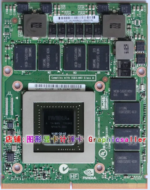 New K5100M 34P9D 3YCVH Quadro graphics card for 1 years