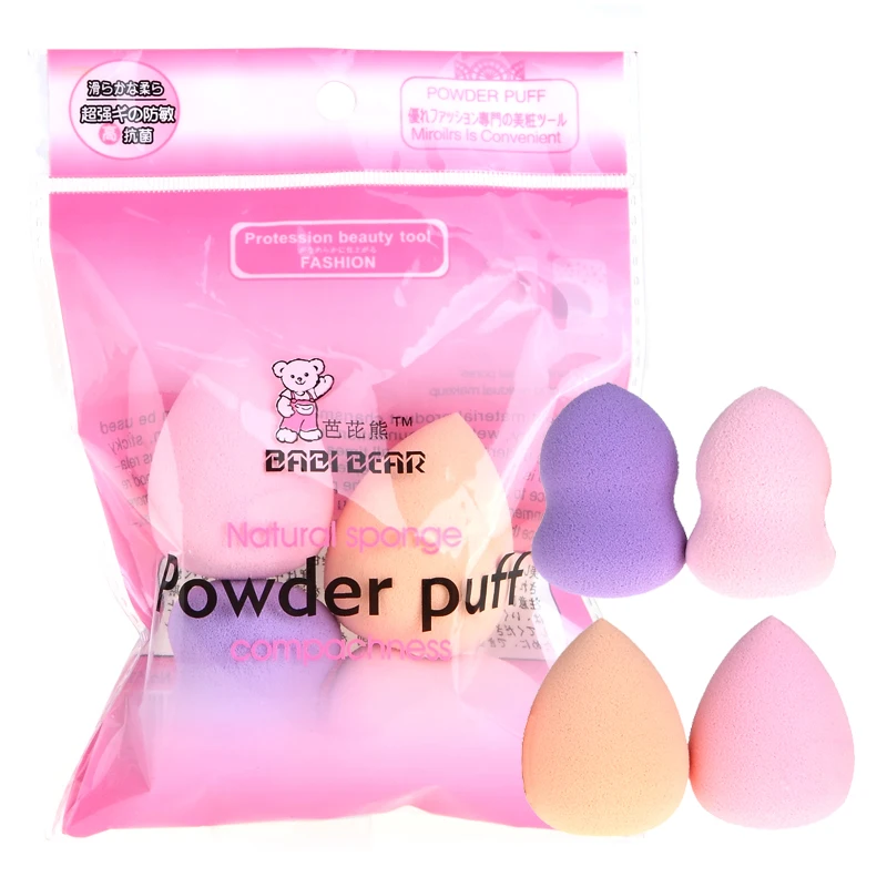 

2Pcs Water Drop Shape 2Pcs Gourd Makeup Mini Puff Set Foundation Base BB Cream Blend Concealer Blush Soft Sponge Cosmetic Tool