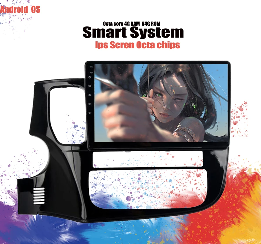 Sale 4GB RAM Outlander 3rd 4WD 2013 2014 2015 2016 2017 2018 2019 Android 9.1 Car DVD multimedia 3/4G Wifi autoradio stereo NO dvd 2