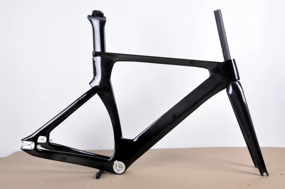 Top OEM design new carbon toray fiber track bicycle frameset UD matt cheap China track frame model free shipping 1