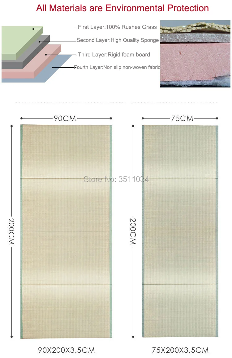 Складной японский традиционный татами матрац, складной пол, солома, несется травой, коврик для йоги, спящего татами, напольный коврик