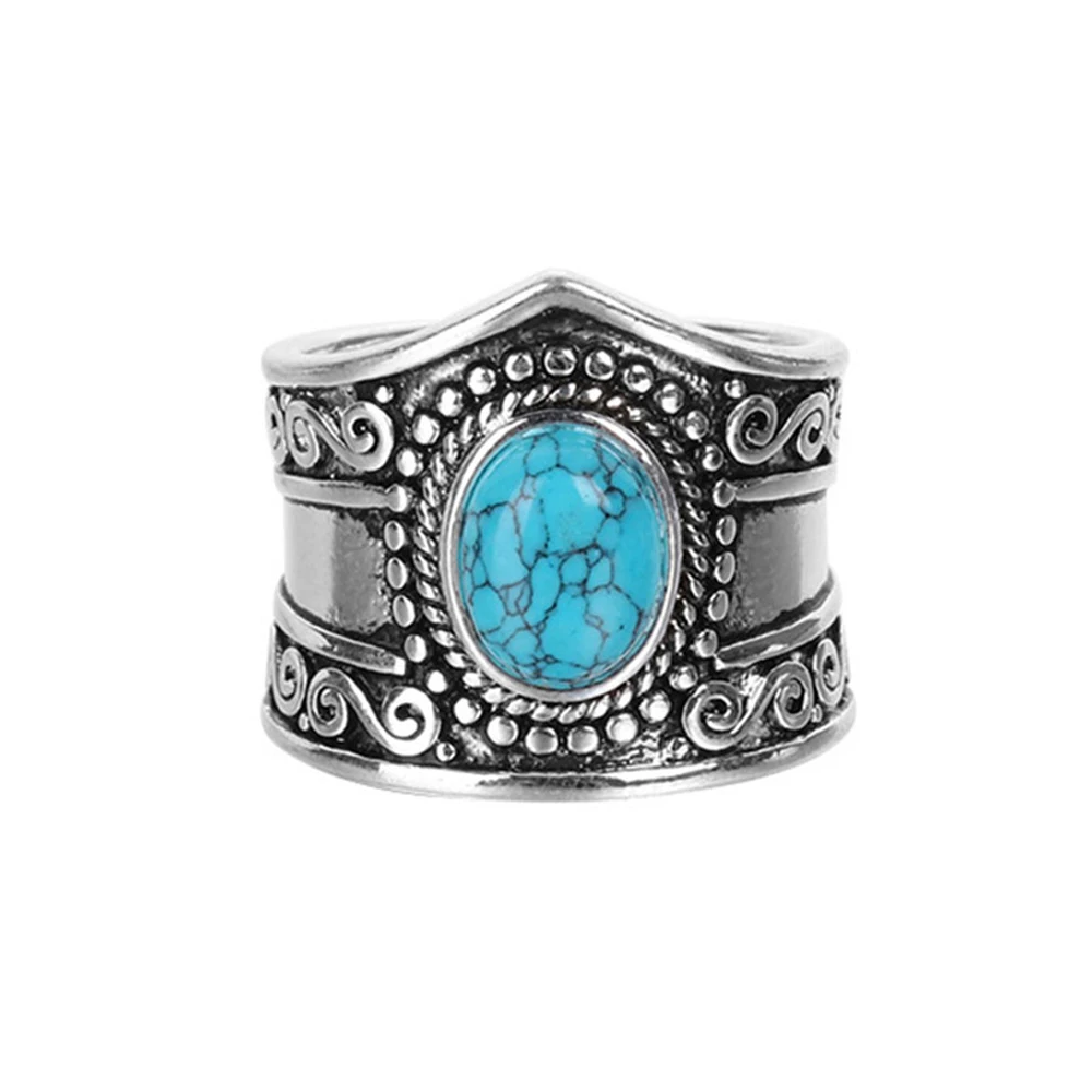 

Women Men Vintage Antique Tibetan Silver Color Size 5-11 Black Rainbow Moonstone Natural Stone Ring Bohemian Style Charm Jewelry