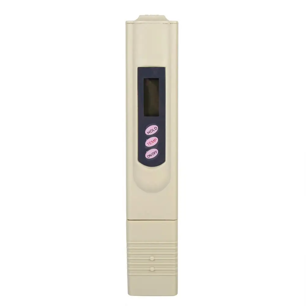 Портативный цифровой ЖК-дисплей TDS Метр качество воды тестирование ручка Чистота фильтр TDS тестер 0-9990 стр./мин температура воды Тестер Точная - Цвет: Серый