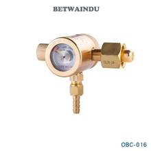 Прочный Сплав аргоновый редуктор давления газа 20л/м регулятор расхода воздуха Калибр метр для газовой сварки