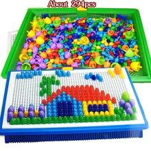 DIY Модель Строительный пазл детские игрушки образовательные игрушки учеба машина 3D головоломка Танграм игрушки brinquedos гриб ногтей