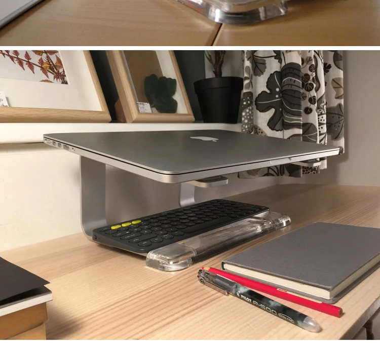 Лифт рабочего ноутбука повысить стенд Алюминий сплав тетрадь стенд держатель для охлаждения для MacBook