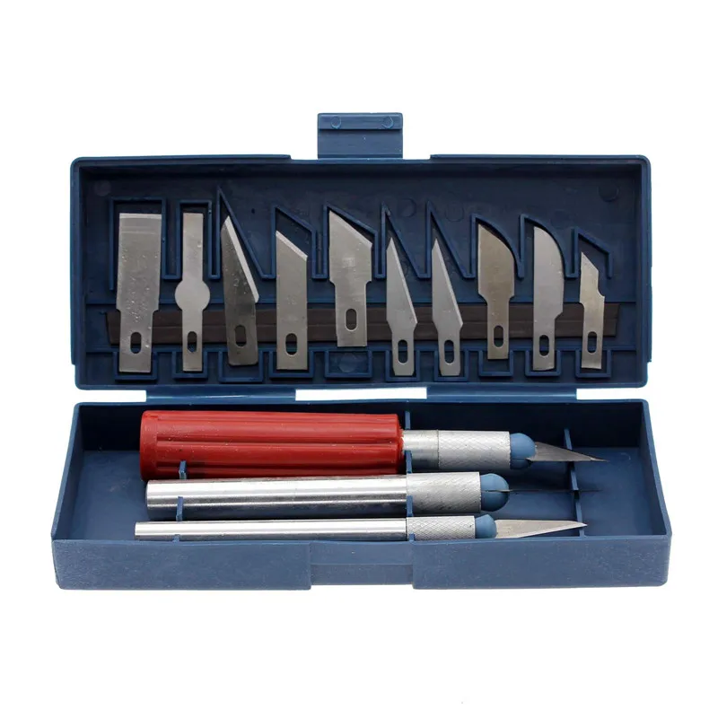 13pcs Blades Multifunction Hobby Knife Stencil Scribing Etching Cutting