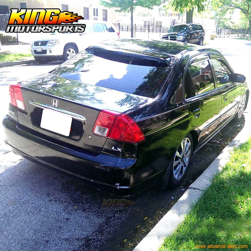 Window Visor Vent Shade Guard Honda Civic 4 Door Sedan 2001 2002 2003 2004 2005