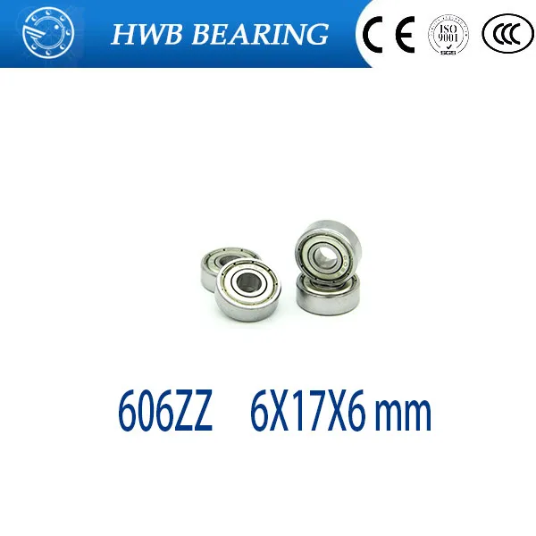 

Free Shipping 606ZZ 606 ZZ 6x17x6mm radial shaft Deep groove ball bearing for 6mm shaft