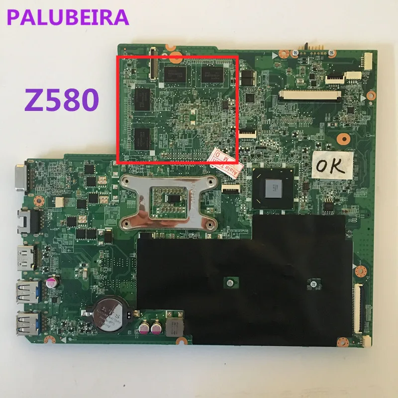 PALUBEIRA системная плата подходит для LENOVO Z580 материнская плата для ноутбука DALZ3AMB8E0 HM76 чипсет материнская плата протестирована