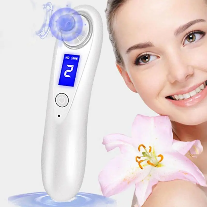 

Blackhead Remover Electric Pore Cleaner Blackhead Acne Remover Facial Beauty Instrument With Display Face Care Deeply Cleaning