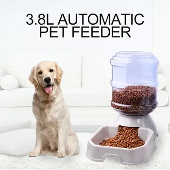 

3.8L Pet Automatic Feeder Dog Cat Drinking Bowl For Dog Water Drinking Cat Feeding Large Capacity Dispenser Pet Cat Dog