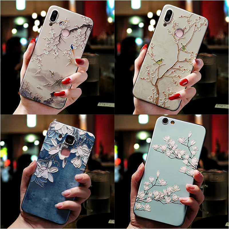 

3D Embossed Flower Capa For Xiaomi Mi A1 A2 8 Lite 9 Redmi S2 4A 5 Plus 6A Note 4 Global 5 3 6 Pro 7 4X 5A Pocophone F1 TPU Case