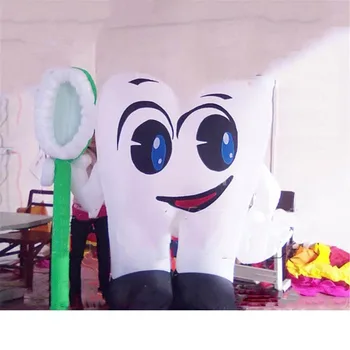 

Tooth Model Inflatable Big Stand Baloons Air Balls For Tooth Brush Plate Dental Advertising Starting Business Celebration
