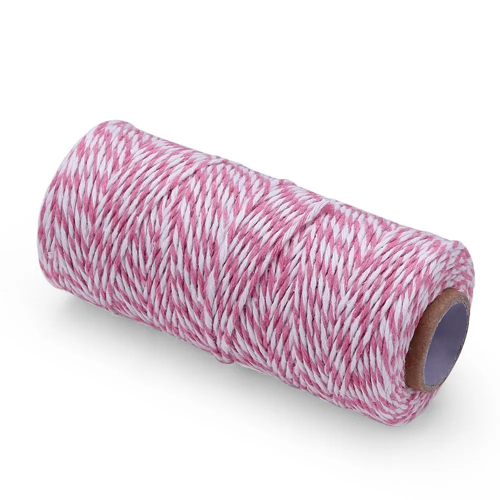 Хлопок Baker's Arts Crafts шпагат лучшая промышленная упаковка веревка сверхмощный шпагат 328 футов Розовый