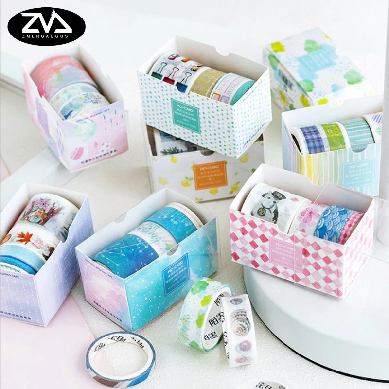

4pcs/box Good Life Series Set washi tape DIY decoration tape scrapbooking masking tape adhesive tape label sticker stationery