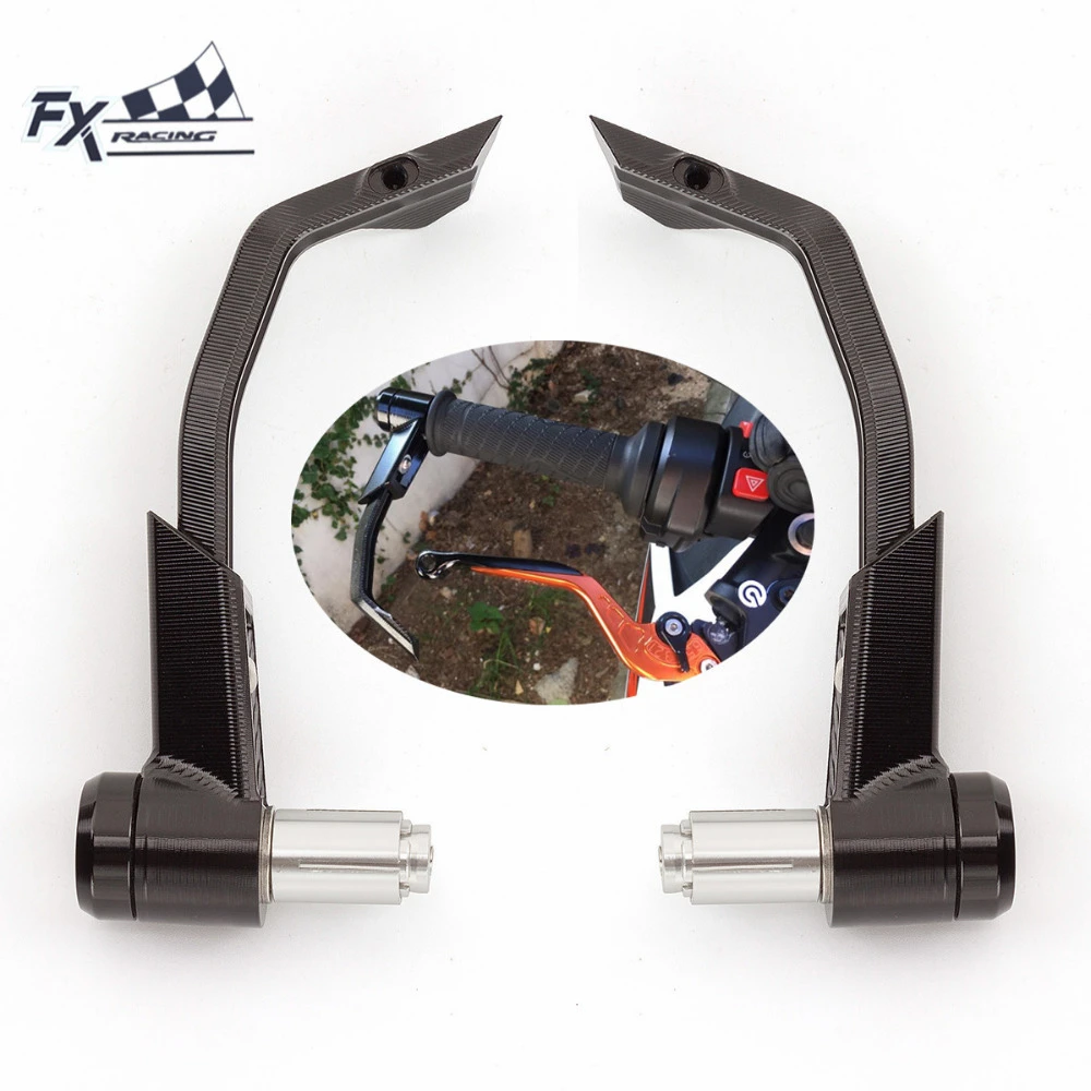 Orange 22mm 7//8/" CNC 3D Brake Clutch Lever Guard Protector Bar End For KTM