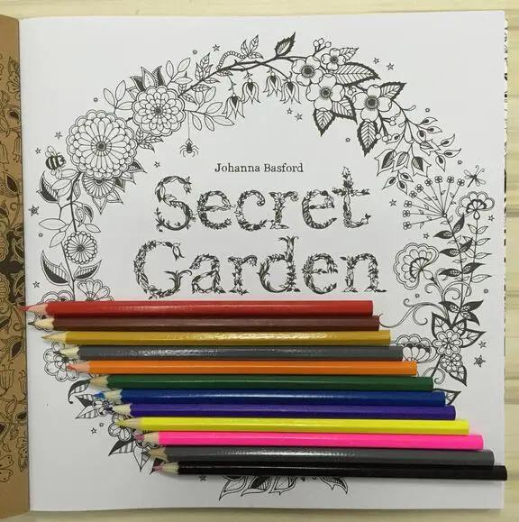 Online Shop Secret Garden Coloring Books Pencils 36 Pcs Original English Adult Relieve Stress Art Graffiti Painting Drawing Book