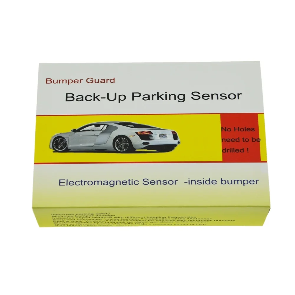 Auto Electromagnetic Parking Sensor no holes need easy install parking radar Bumper guard back-up