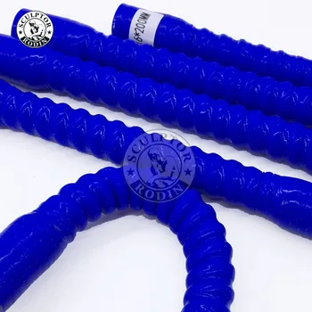 

ID:60MM 65MM 75MM replace auto bend silicone tube hose rubber steel tube pipe (Length: 500MM 600MM 800MM) Blue/Black 1PCS